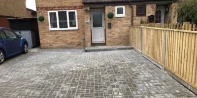 block paved driveway project in bordon hampshire 01